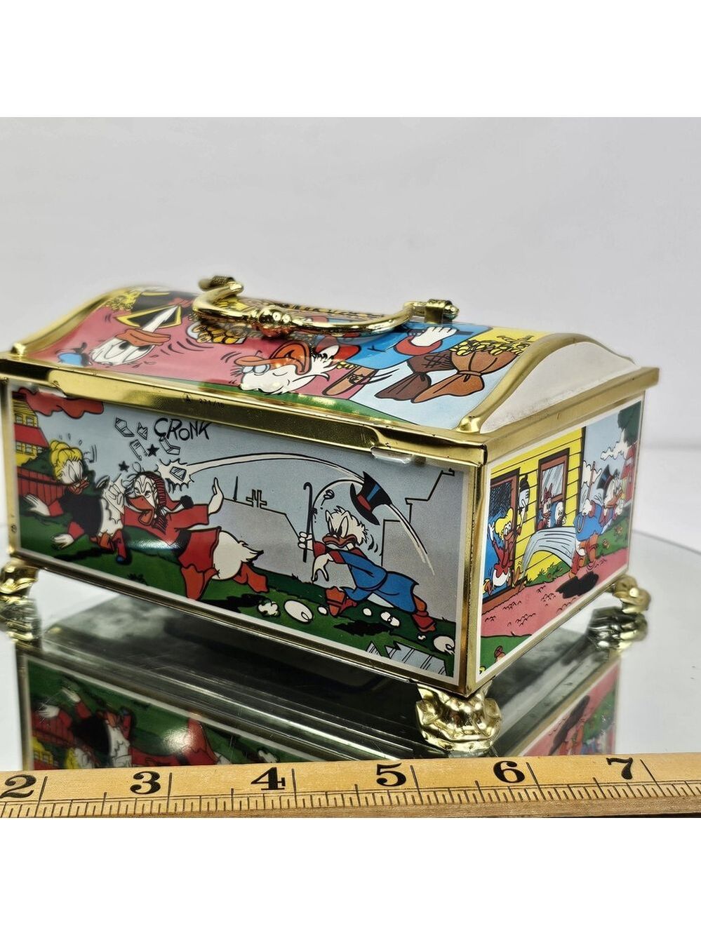 Disney Scholtens Candy Tin Coin Bank Toffee Box (No Candy) Donald Duck Germany - Picture 4 of 14